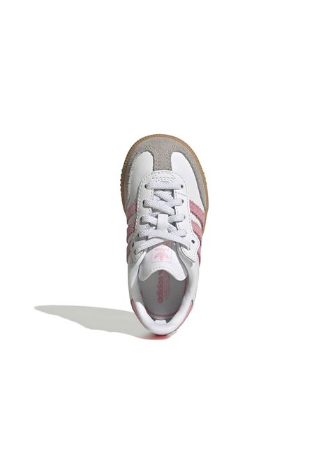 Scarpe Adidas Samba OG Comfort Closure Bianco Rosa Gum Infant ADIDAS ORIGINALS | Sneakers | JQ2028-